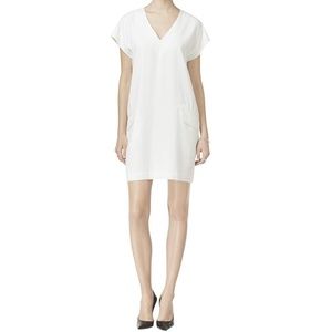 Bar III Cap Sleeve White Shift Dress